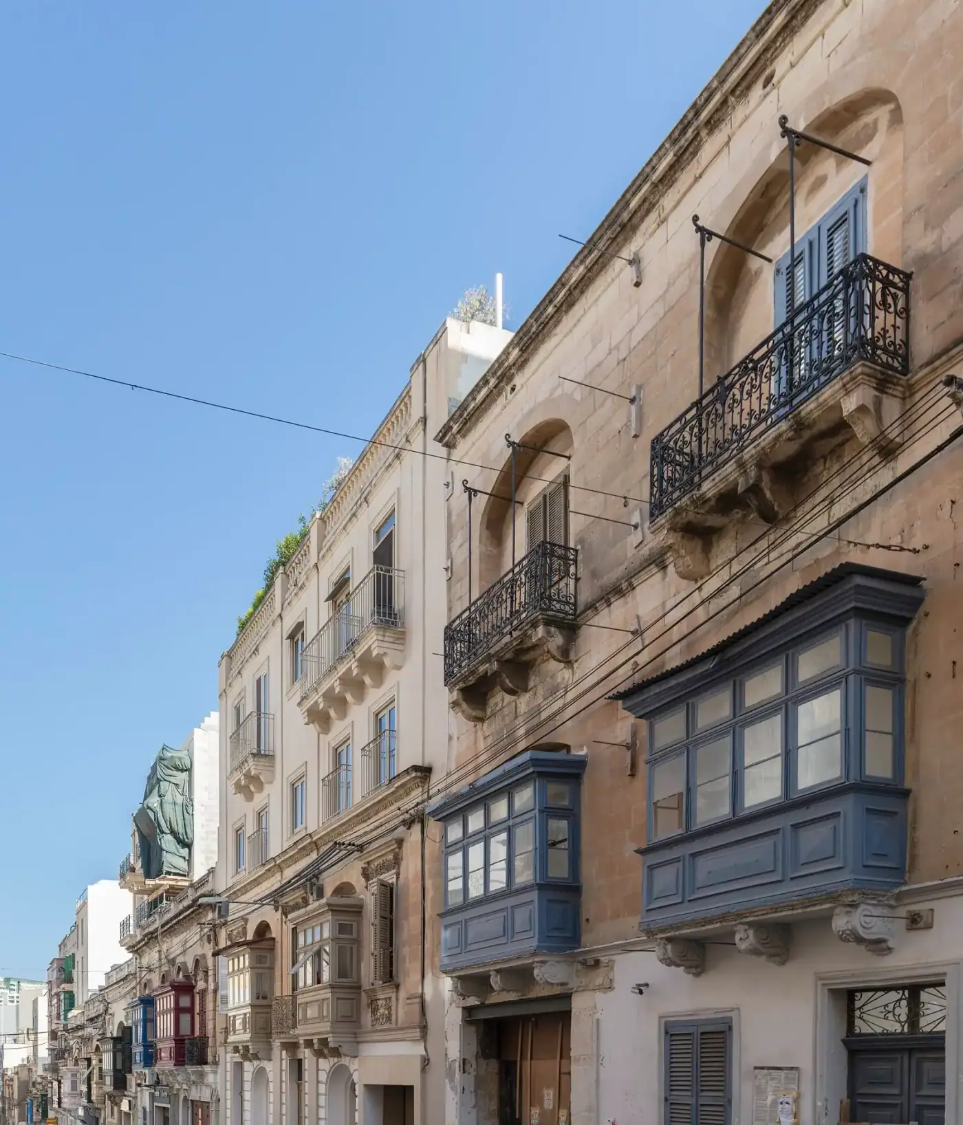 Apartment balconies in Sliema